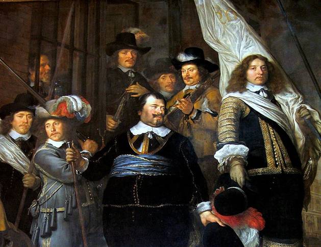 Mayor Johan Huydecoper van Maarsseveen as an Officer of the Militia  1648  detail   by Govert Flinck    1615-1660   Amsterdam Museum